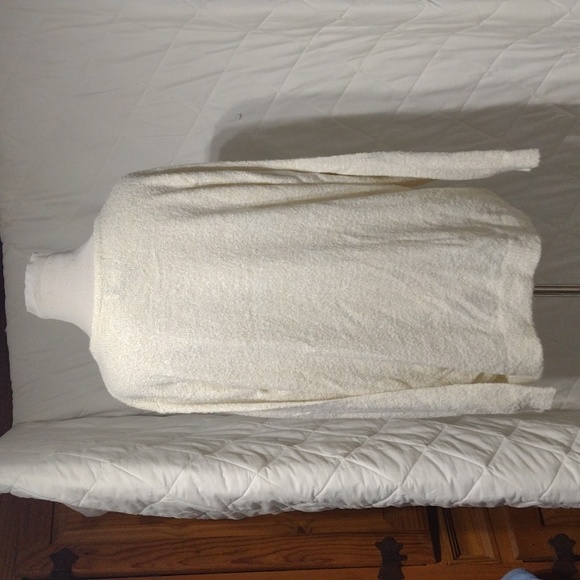 White with gold threads & beads, sz 1x - Picture 5 of 12